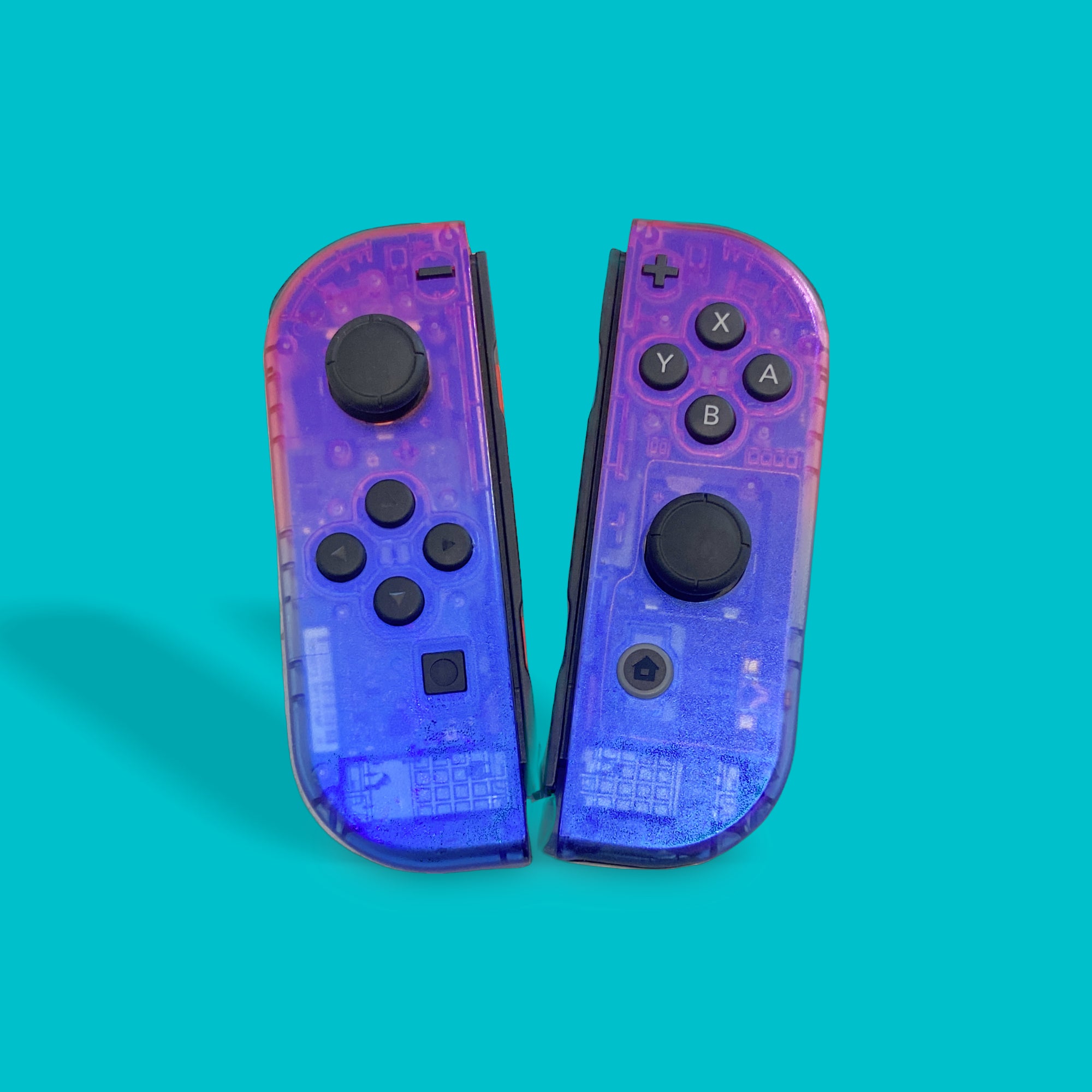 New Purple to Blue sold Fade Custom Joycons